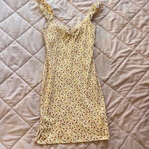 Windsor Yellow & Orange Floral mini dress Med